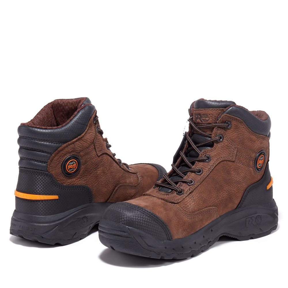 Botas de Trabajo Masculino - Timberland Pro® Endurance 6\" Titan® Xl Safety Toe - JOLXP4072 - Marrom/